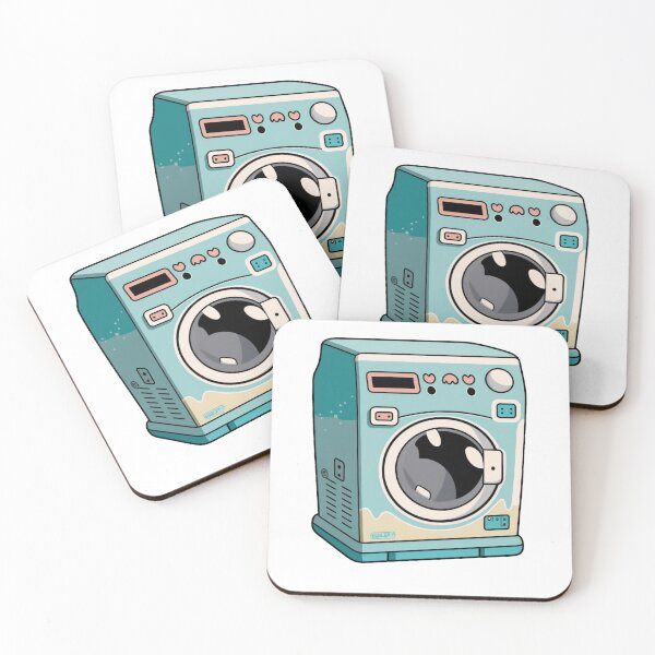 Item preview, Washing Machine Kawaii  designed and sold by amtstickers.
