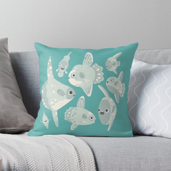 Mola Mola Throw Pillow