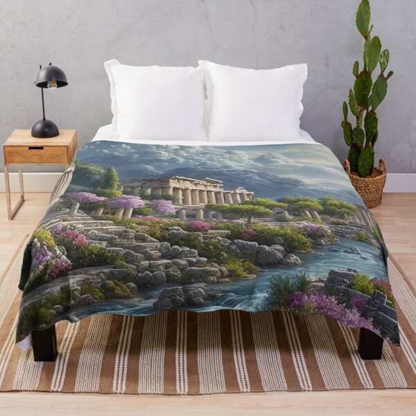 Item preview, Greek mythical clouds city painting designed and sold by RK - Shop.
