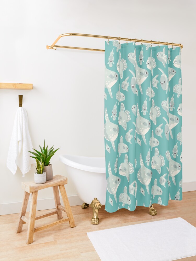Alternate view of Mola Mola Shower Curtain