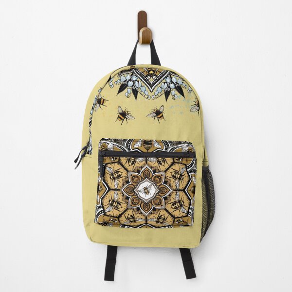 Item preview, mandala with bees lilies of the valley designed and sold by Hennagirl.
