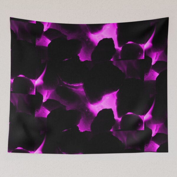 Item preview, Hot coals fire flame purple tint designed and sold by eddiebarronshop.
