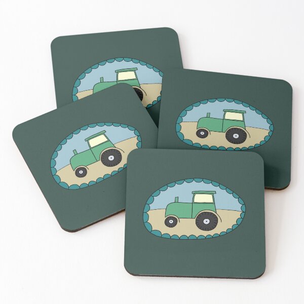 Item preview, tractor design designed and sold by SketchZeit.