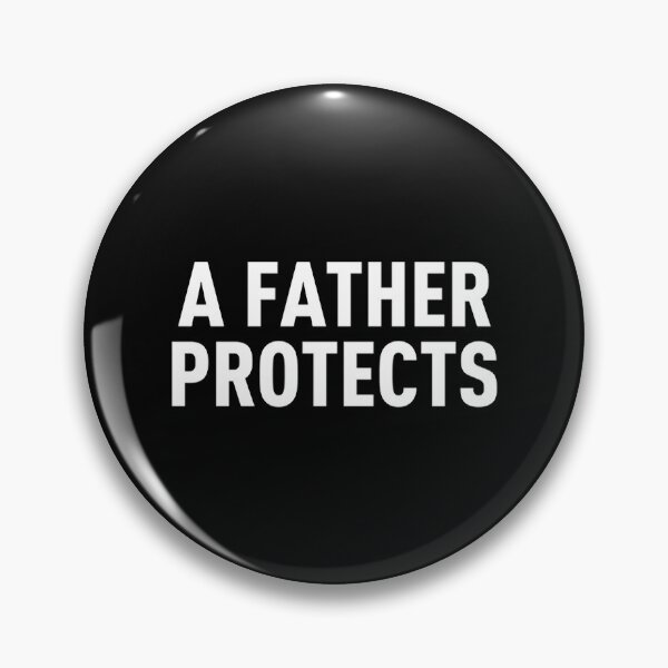 Item preview, A Father Protects (Black BG) designed and sold by MiniTavern.
