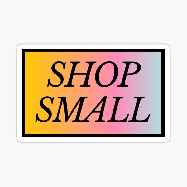 Item preview, shop small packaging sticker in rainbow | small business collection designed and sold by glowingly.