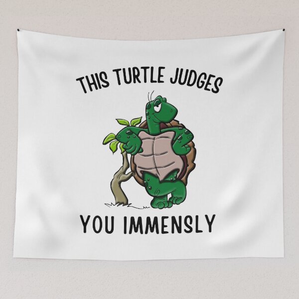 Item preview, Judgemental Turtle Design | Funny and Sarcastic designed and sold by SimpliText.