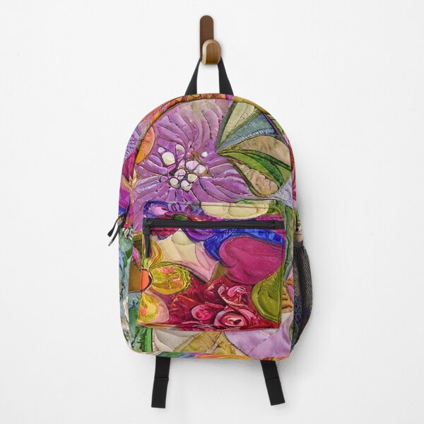 Item preview, Colorful Flowers Simulated Quilt Pattern designed and sold by Sweet Zoe Shop.