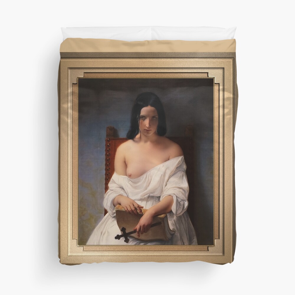 Meditation on the History of Italy by Francesco Hayez - An Allegorical Beauty Of Time 2 Meditation on the History of Italy by Francesco Hayez Remastered Xzendor7 Classical Art Old Masters Reproductions Room Decor Poster Art Print