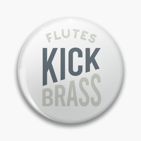 Item preview, Flute Pun Flutes Kick Brass designed and sold by whyitsme.