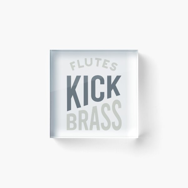 Item preview, Flute Pun Flutes Kick Brass designed and sold by whyitsme.