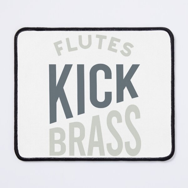 Item preview, Flute Pun Flutes Kick Brass designed and sold by whyitsme.