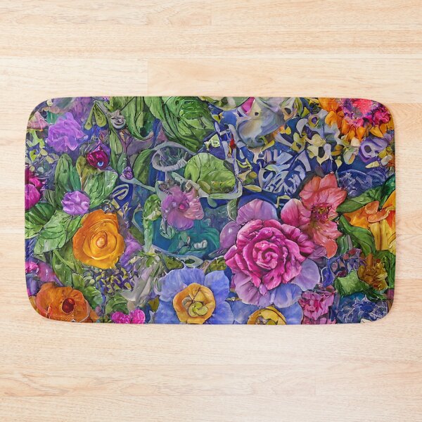Item preview, Colorful Bed of Abstract Flowers Design designed and sold by Sweet  Zoe Shop.