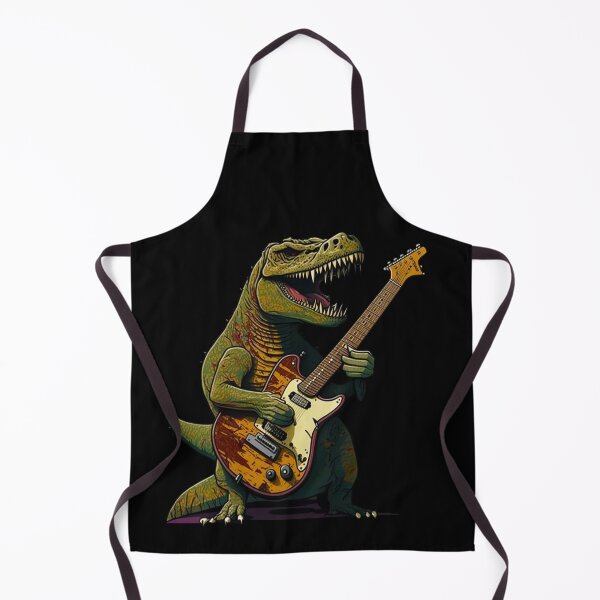 Item preview, A Dinosaur Playing A Guitar ,T-Rex Playing Guitar designed and sold by Gerald Waters.