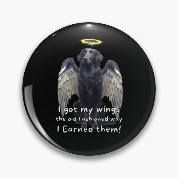 Item preview, Angel dogs - Flat-Coated Retriever designed and sold by SteampunkMoai.