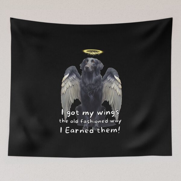 Item preview, Angel dogs - Flat-Coated Retriever designed and sold by SteampunkMoai.
