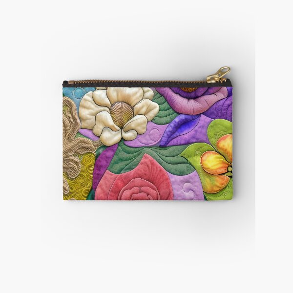 Item preview, Vibrant Pop of Colors Simulated Floral Quilt Pattern designed and sold by Sweet  Zoe Shop.
