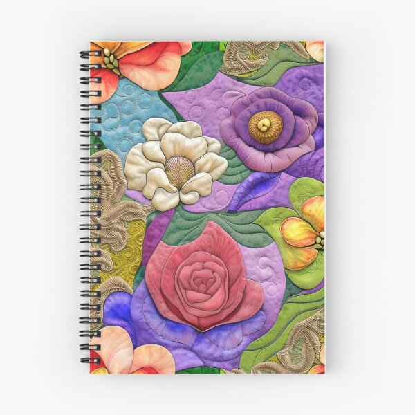 Item preview, Vibrant Pop of Colors Simulated Floral Quilt Pattern designed and sold by Sweet  Zoe Shop.