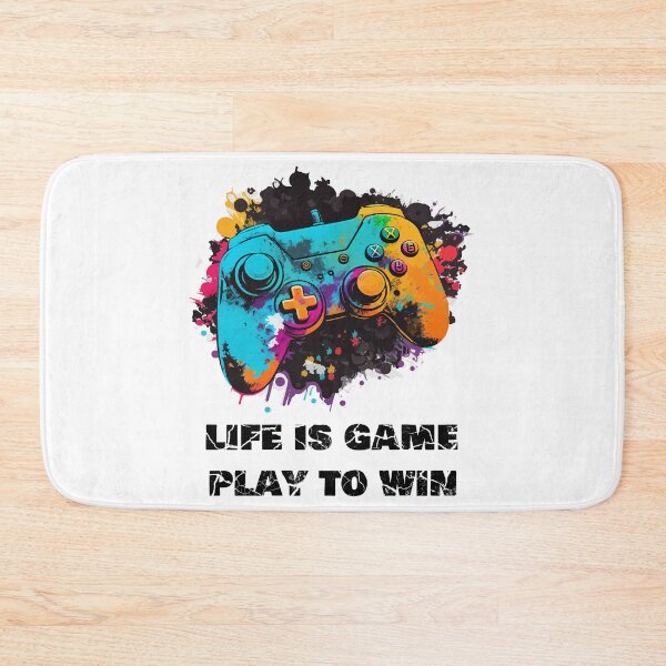 Artikelvorschau, Das Leben ist wie ein Spiel, bei dem es darum geht, zu gewinnen. Bunter Konsolen-Controller entworfen und verkauft von HBWOLFARTS.