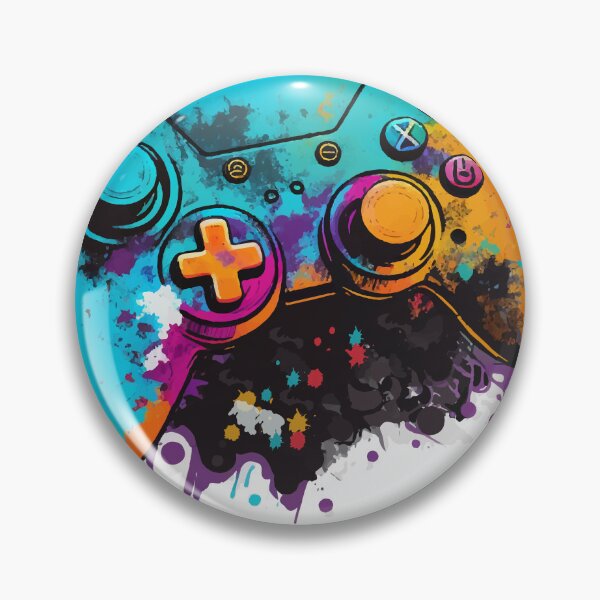Artikelvorschau, Das Leben ist wie ein Spiel, bei dem es darum geht, zu gewinnen. Bunter Konsolen-Controller entworfen und verkauft von HBWOLFARTS.