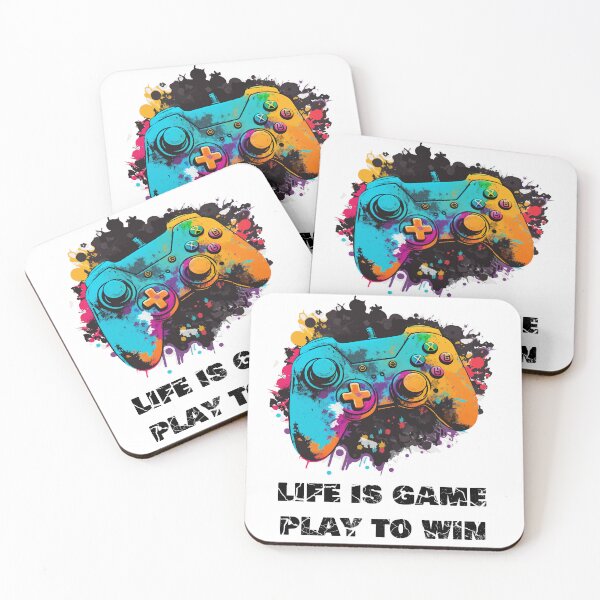 Item preview, Life is like game play to win, Colorful console controller designed and sold by HBWOLFARTS.