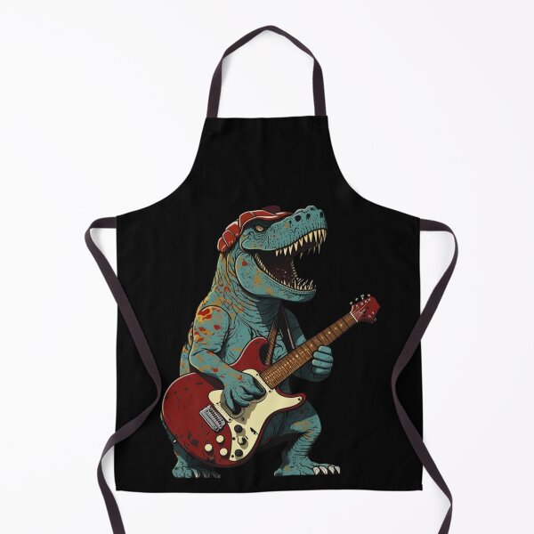 Item preview, A Dinosaur Playing A Guitar, T-Rex Playing Guitar designed and sold by Gerald Waters.
