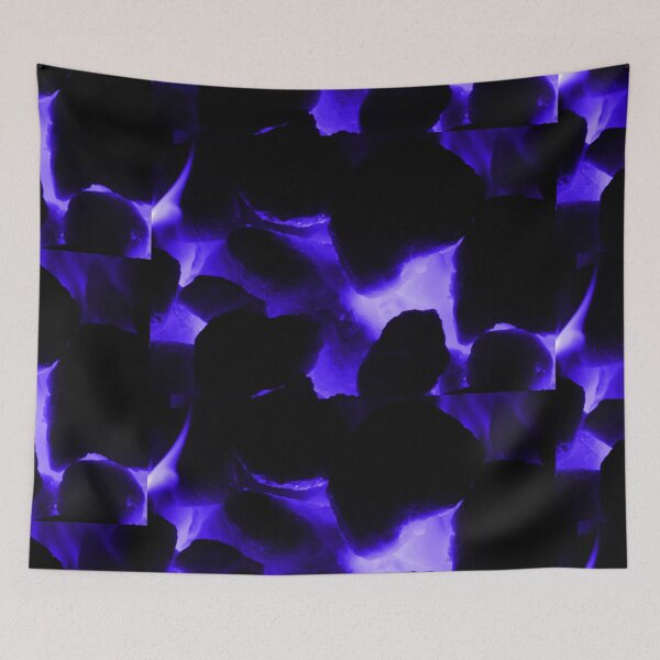 Item preview, Hot coals blue tint fire flame designed and sold by eddiebarronshop.