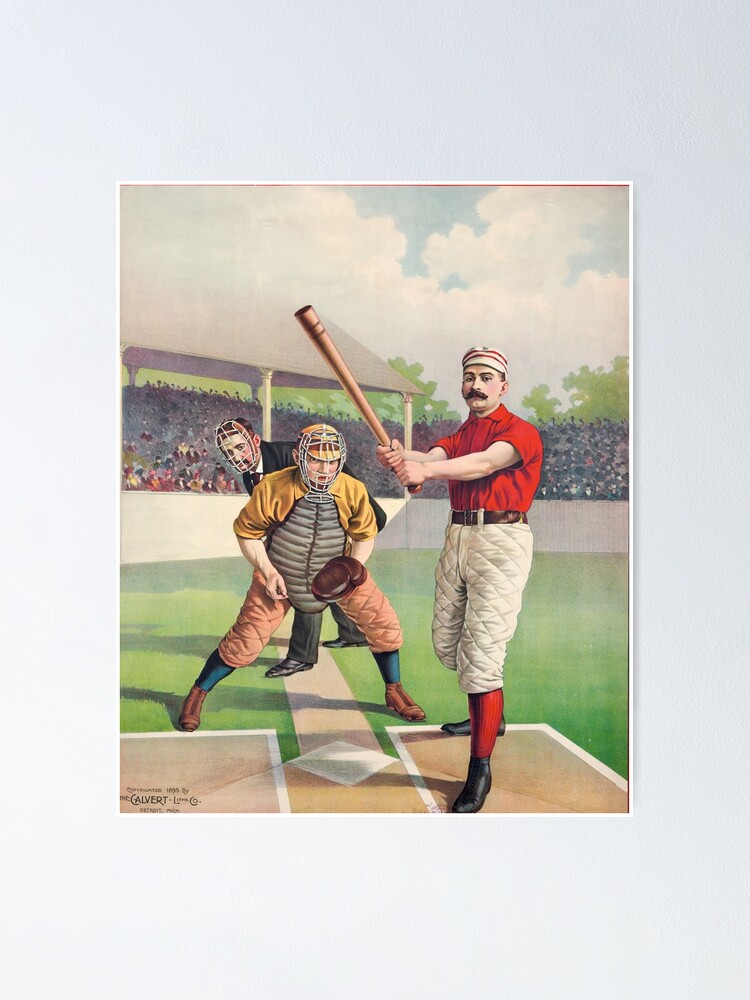 Vintage Baseball Poster, 1800s | Poster