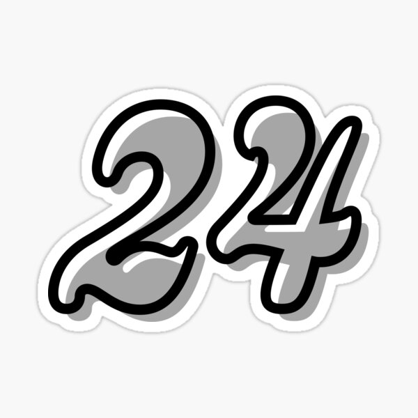 Number 24 Stickers for Sale