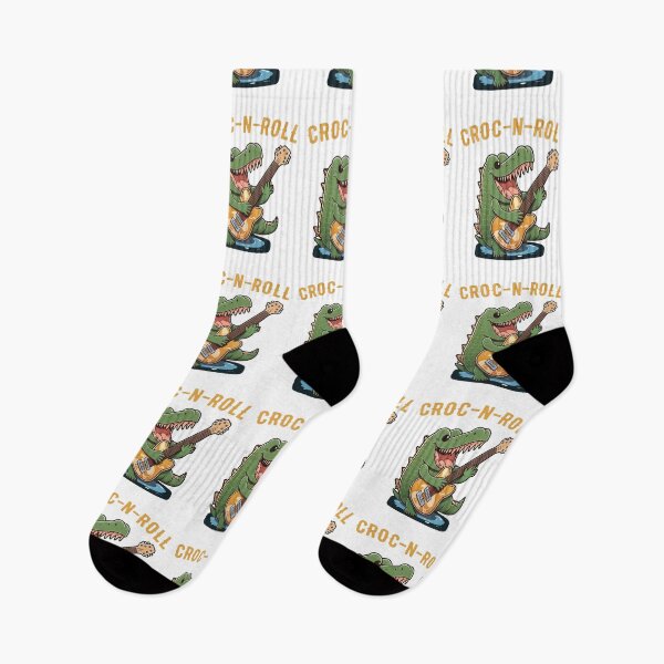 Item preview, Crocodile Alligator Reptile Musician Croc N Roll  designed and sold by weirdrelatives.