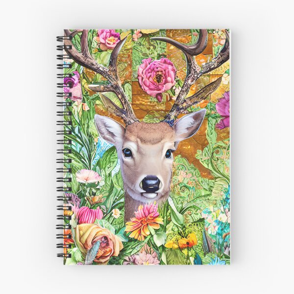 Item preview, Flowers and Deer Colorful Abstract Decoupage designed and sold by Sweet  Zoe Shop.