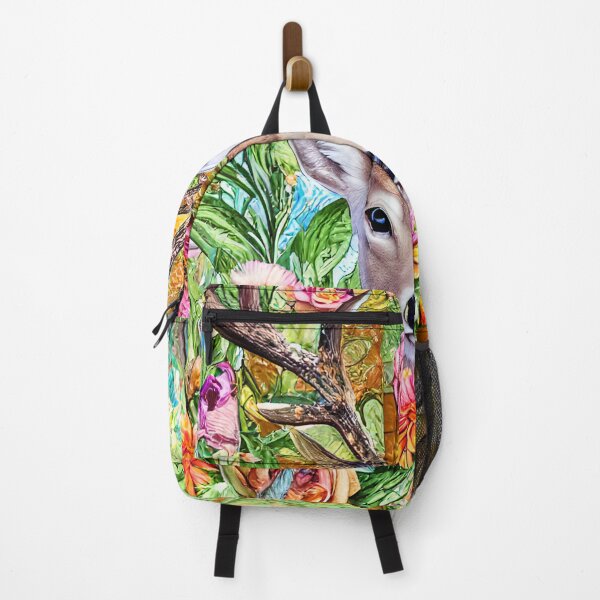 Item preview, Flowers and Deer Colorful Abstract Decoupage designed and sold by Sweet  Zoe Shop.