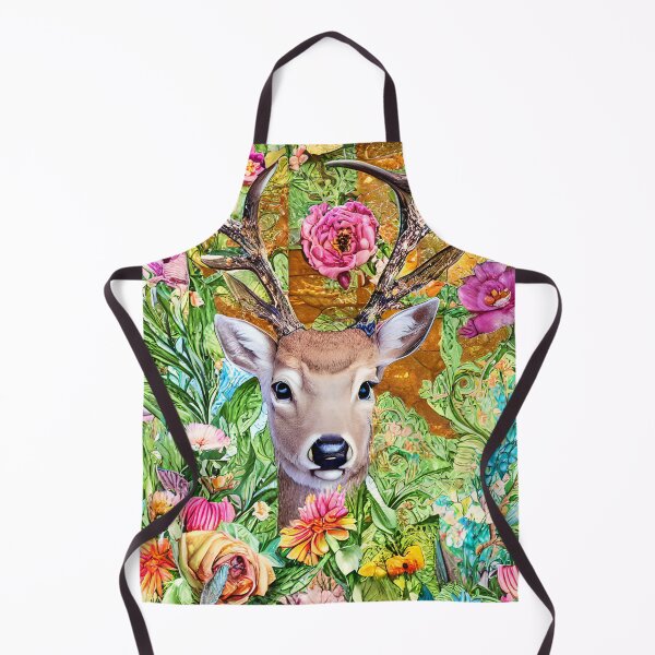 Item preview, Flowers and Deer Colorful Abstract Decoupage designed and sold by Sweet  Zoe Shop.