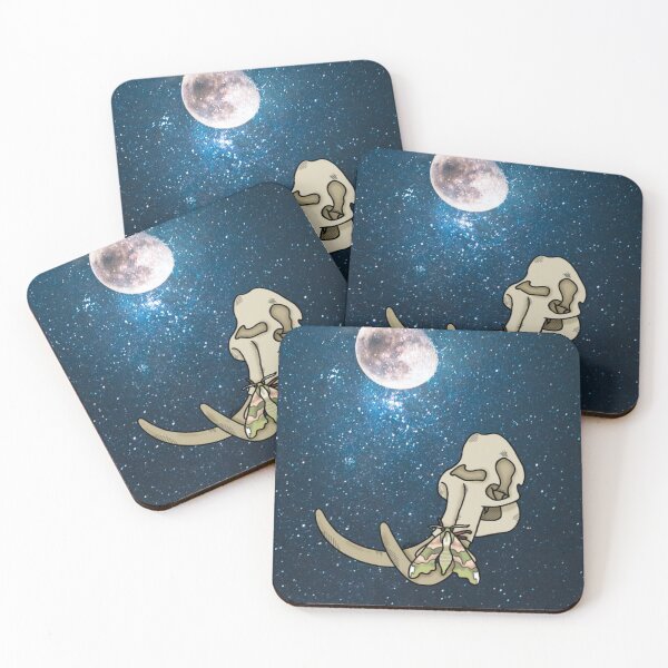Item preview, Elephant Skull with Lime Hawk-Moth designed and sold by LinkinLogDesign.