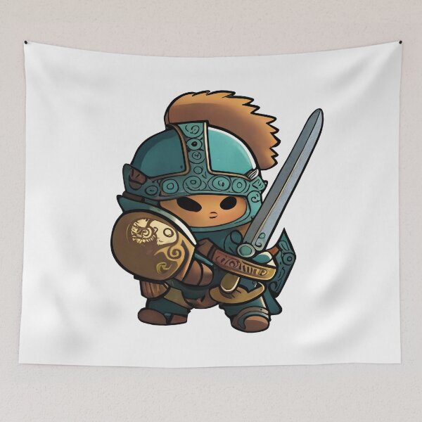 Item preview, Warrior With Sword And Shield designed and sold by TaurusDigital.