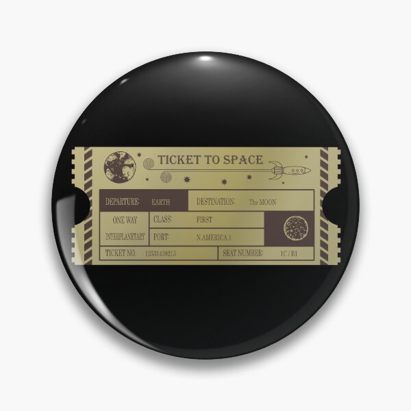 Artikelvorschau, Vintage Ticket to Space _ Der Mond entworfen und verkauft von jc007.
