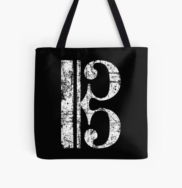 Alto clef (vintage / black) viola Tote Bag by theshirtshops