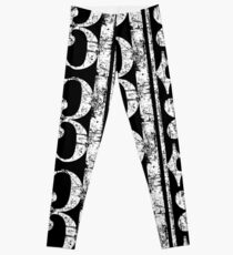 C-Clef, Alto Clef, Viola Key, Tenor Clef Vintage White Leggings