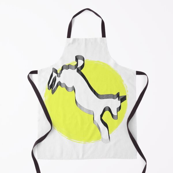 Item preview, Stylized silhouette of a dog in a jump designed and sold by uliklo.