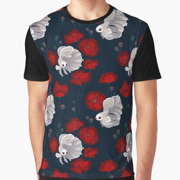 Item preview, Bettas and Poppies designed and sold by pikaole.
