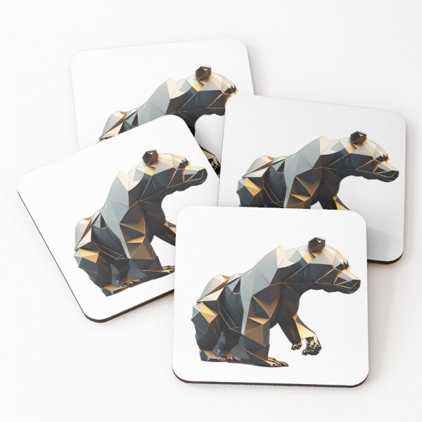 Item preview, Geometrical bear designed and sold by SpiceupStudios.