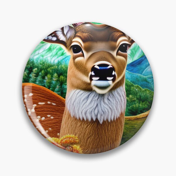 Item preview, Majestic Deer Big Antlers, Beautiful Mountain Floral Valley designed and sold by Sweet  Zoe Shop.