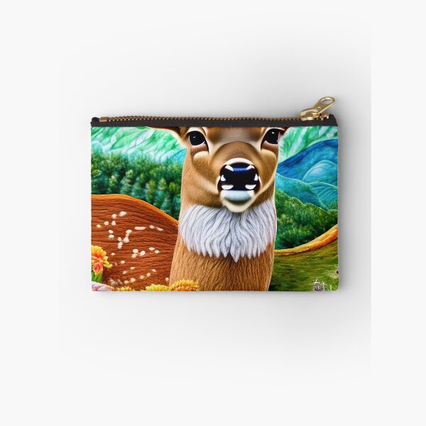 Item preview, Majestic Deer Big Antlers, Beautiful Mountain Floral Valley designed and sold by Sweet  Zoe Shop.