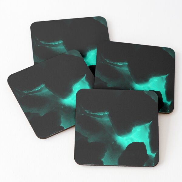 Item preview, Hot coals fire flame cyan tint designed and sold by eddiebarronshop.