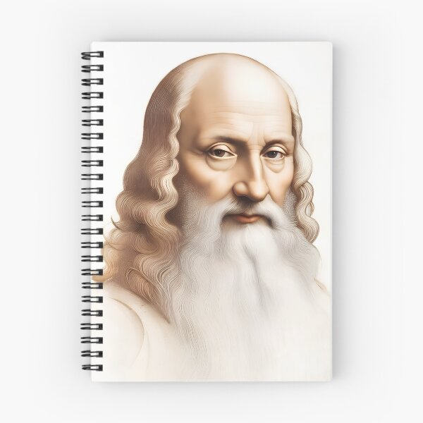 Item preview, Modernized Self-portrait of Leonardo da Vinci designed and sold by Pixel Perfect Beauties.