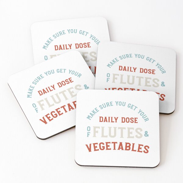 Item preview, Flute Pun Daily Dose of Flutes and Vegetables designed and sold by whyitsme.