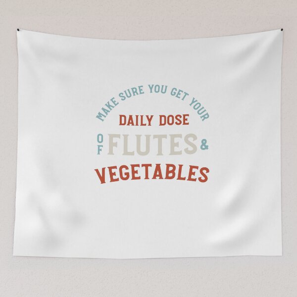Item preview, Flute Pun Daily Dose of Flutes and Vegetables designed and sold by whyitsme.