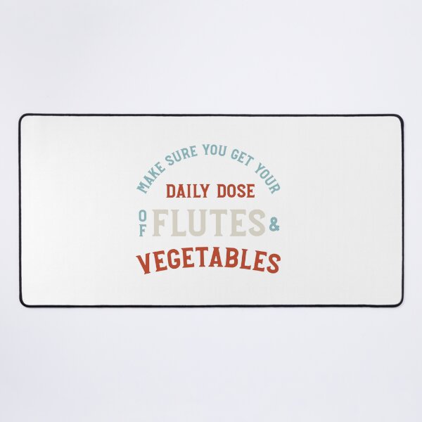 Item preview, Flute Pun Daily Dose of Flutes and Vegetables designed and sold by whyitsme.