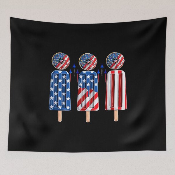 Item preview, America 4th of July Popsicle Ice Cream US Flag Patriotic  designed and sold by boomthetees.