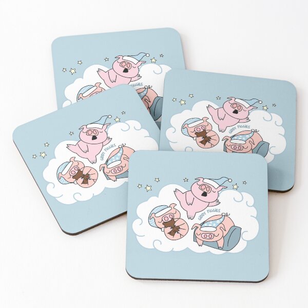 Item preview, 3 Sleeping Giddy Piggies designed and sold by Giddy Piggies.