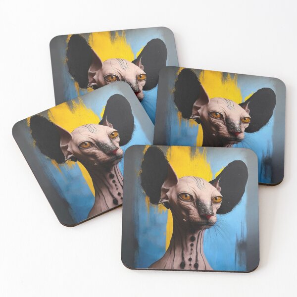 Item preview, Artistic and colorful Peterbald cat  designed and sold by bellabitis.